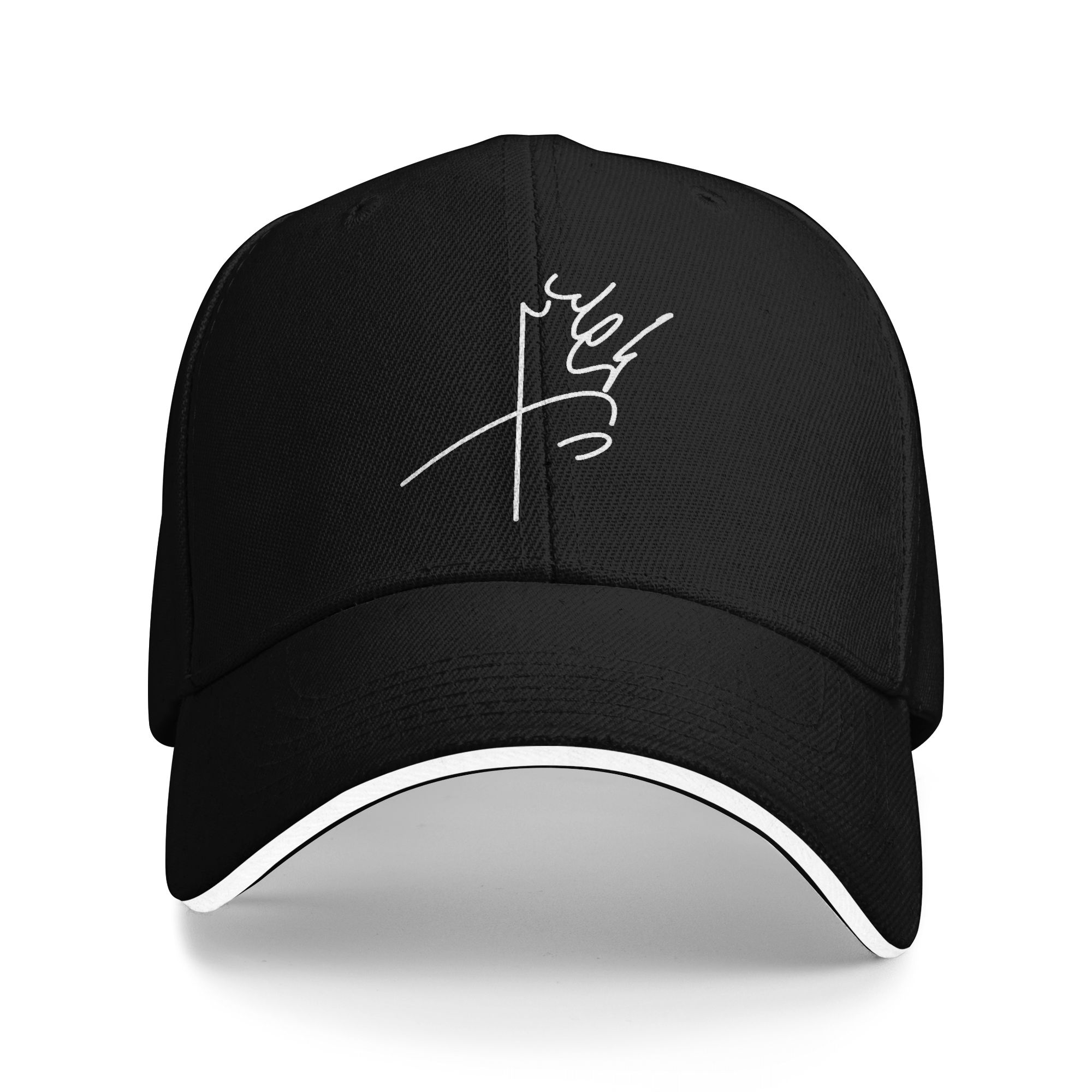 Running Gear Hat - Y2K モハメド・レザ・パフラヴィのサイン入りイランランニングベースボールキャップ男性用パーソナライズされたピークキャップ女性用プールパーティー日焼け止め帽子