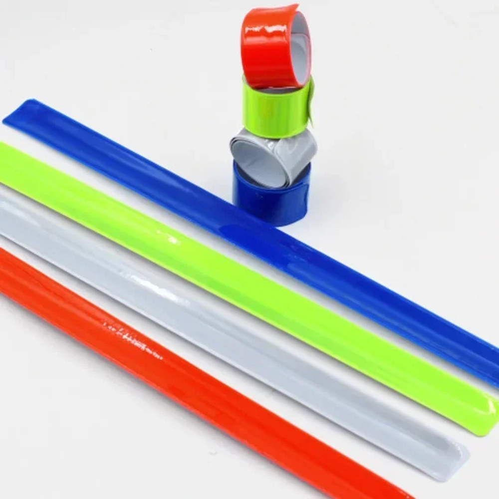 Running Visibility Gear - 2個入り高視認性反射レッグストラップ – ランニング、釣り、サイクリング用調整可能な蛍光バンド、安全なアウトドア安全装備