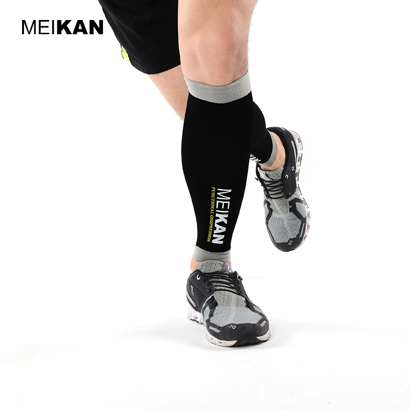 Running Gear For Marathon - Meikan機能的なふくらはぎ圧縮スリーブレッグウォーマーサイクリングランニングウォーマーマラソンクロスカントリー用スポーツ安全装備