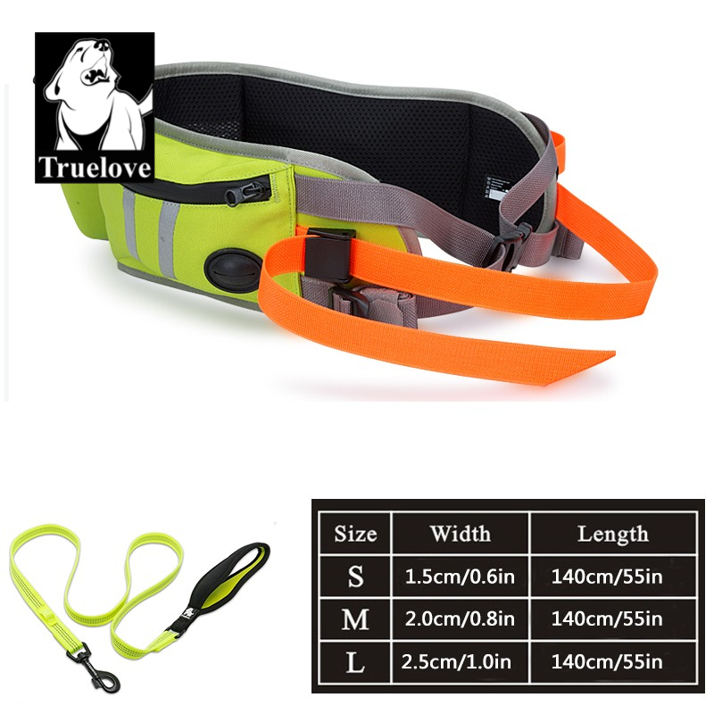 Running Gear Dog - Truelove トップセール RTS ネオプレン防水ファッションスポーツベルトハイキングランニングウォーキングウエストバッグ犬ペットリーシュ付き TLB2151