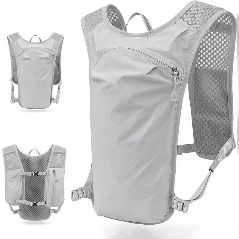 Running Gear For Marathon - 超軽量ハイドレーションベストバックパック トレイルランニング＆マラソン用 - 5L通気性レースベスト（2Lウォーターブラダー付き） - ノーバウンスフィット