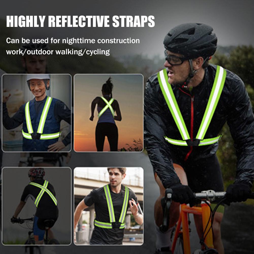 屋外調節可能な安全ベスト夜間ウォーキング用反射ベスト軽量サイ - Running Gear Cool のレビューと価格