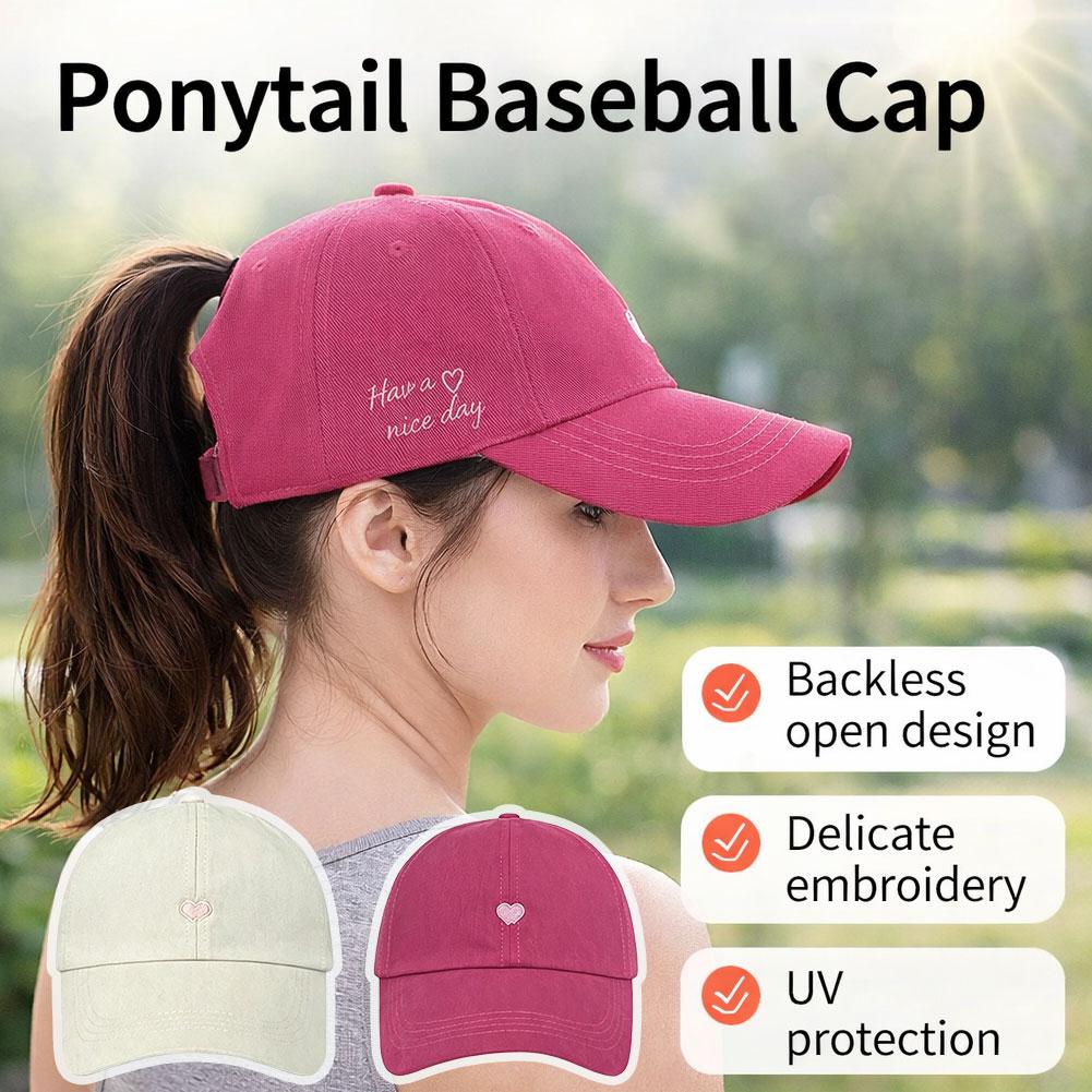 刺繍入りラブハートサンバイザーハット女性用女の子用調節可能な - Running Gear Hat のレビューと価格
