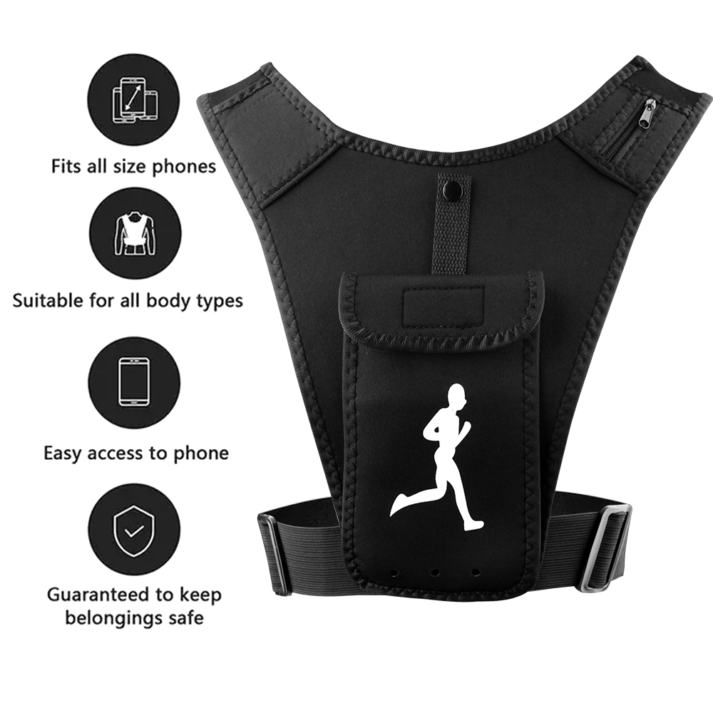 調節可能なランニングベスト電話ホルダー、男性、女性用、携帯電 - Running Gear Cool のレビューと価格