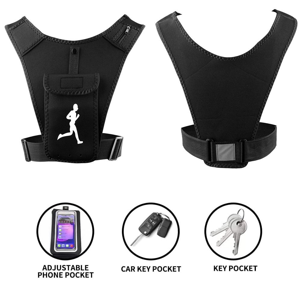 調節可能なランニングベスト電話ホルダー、男性、女性用、携帯電 - Running Gear Cool のレビューと価格