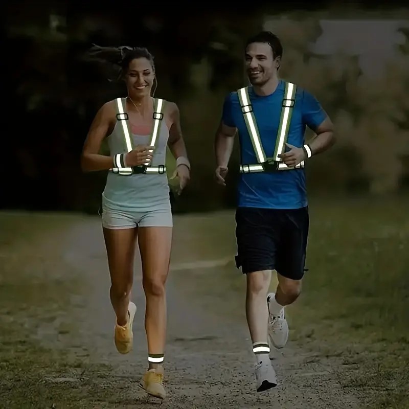 反射ベストランニングギア、夜間サイクリング、ハイキング、ジョ - Running Visibility Gear のレビューと価格