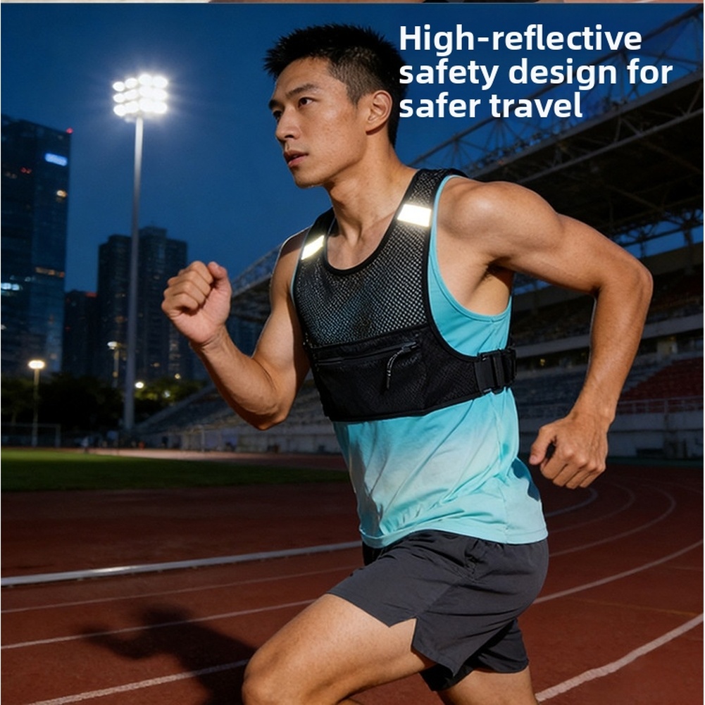 /ランニング/ベスト/ウエストパック通気性メッシュ反射調整可 - Running Gear For Marathon のレビューと価格