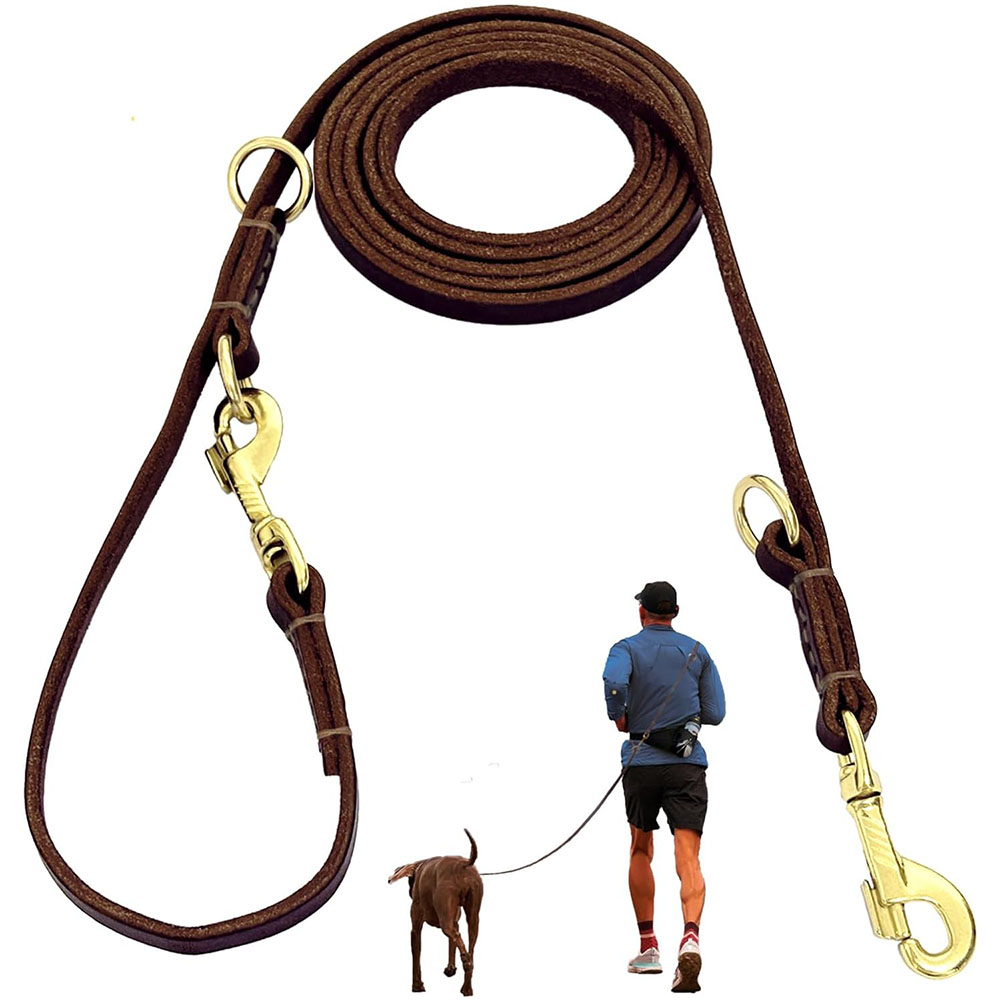 多機能レザー犬用リード、ハンズフリー犬用ランニングリーシュ、 - Running Gear Dog のレビューと価格