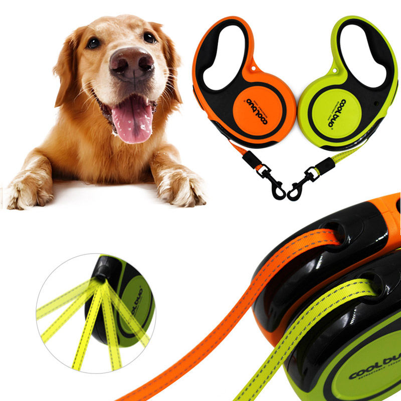 犬牽引ロープ自動反射犬リード付き格納式ルーレットリード小型大 - Running Gear Dog のレビューと価格