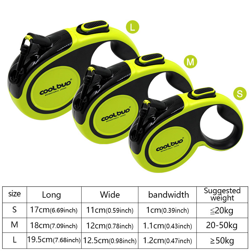 犬牽引ロープ自動反射犬リード付き格納式ルーレットリード小型大 - Running Gear Dog のレビューと価格