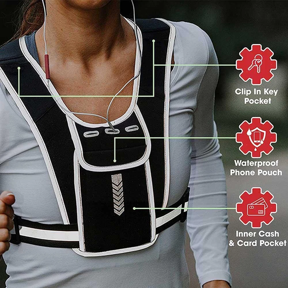 男性と女性のための電話ホルダー付きランニングベスト,防水携帯 - Running Gear Cool のレビューと価格