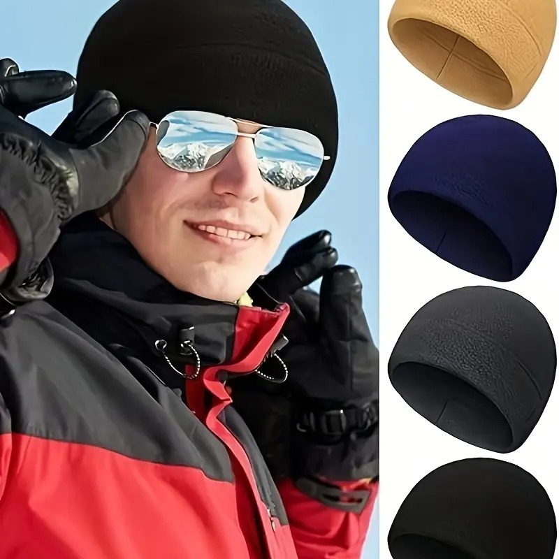 アウトドアフリースキャップ 暖かい防風ソフトビーニーハット  - Running Gear Hat のレビューと価格